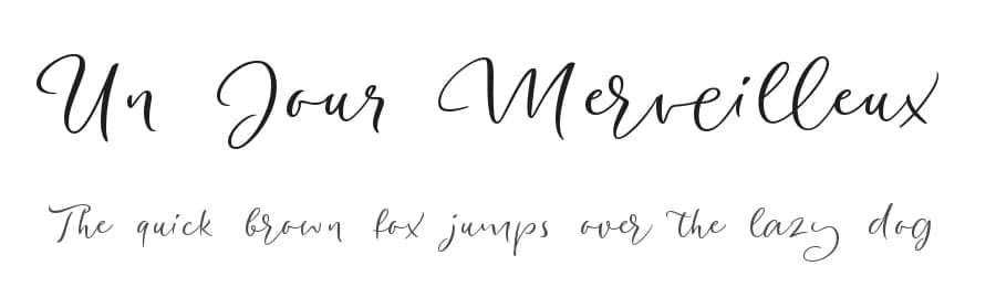 Un Jour Merveilleux by Roland Huse Design — Script Handwritten Font