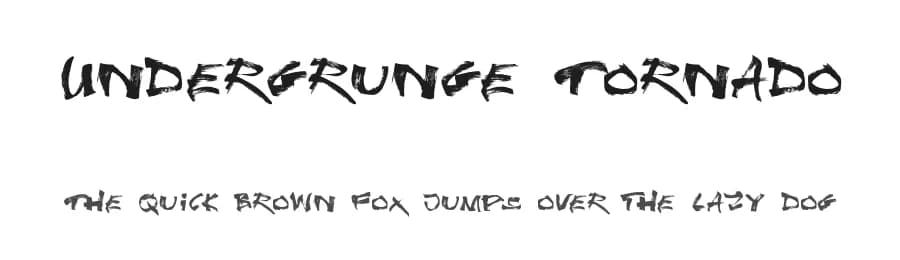 Undergrunge Tornado by Roland Huse Design — Script Handwritten Font
