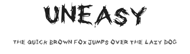 Uneasy by Cumberland Fontworks — Script Handwritten Font