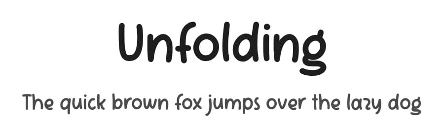 Unfolding by Alpaprana Studio — Script Handwritten Font