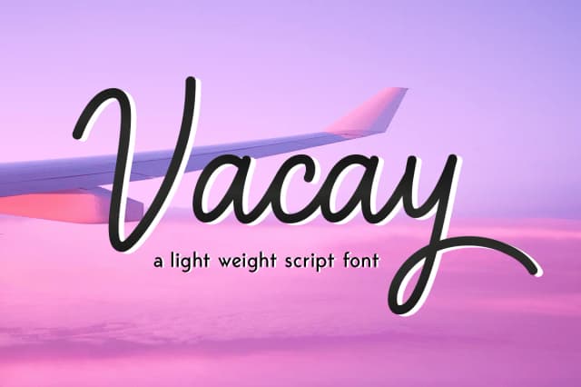 Vacay Font by Silhouette America, Inc. — Script Handwritten Font