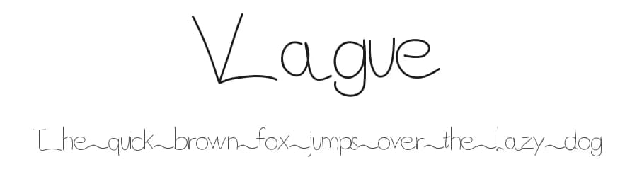 Vague by Gaelleing — Script Handwritten Font
