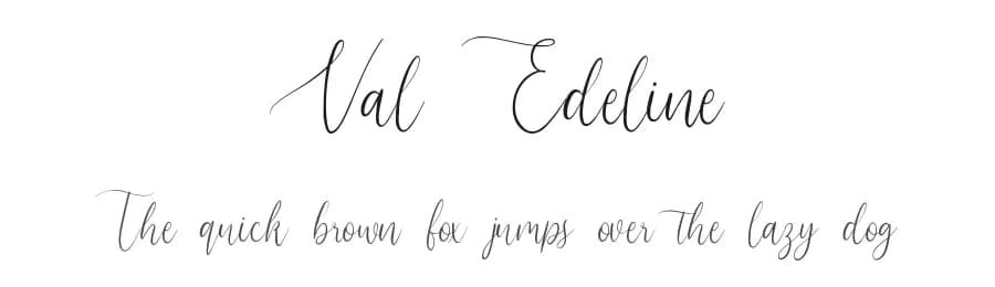 Val Edeline by Allouse Studio — Script Handwritten Font