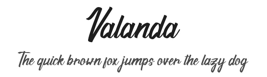 Valanda by Nico Muslib — Script Handwritten Font