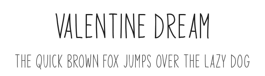 Valentine Dream by Md Shohail Bhuian — Script Handwritten Font