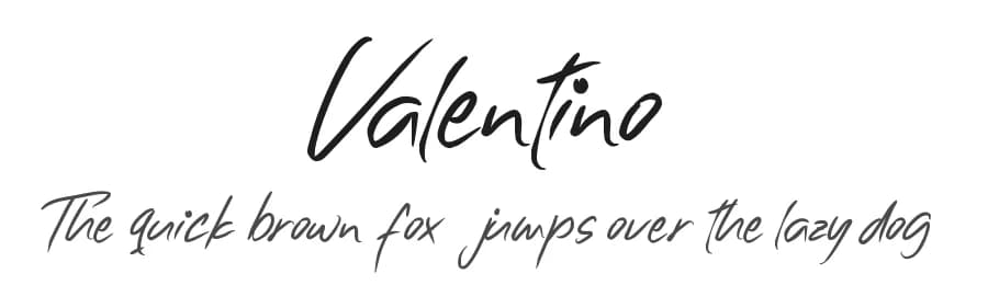 Valentino by Teguh Valentino β Script Handwritten Font