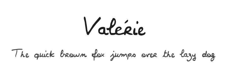 Valérie by philing.net — Script Handwritten Font
