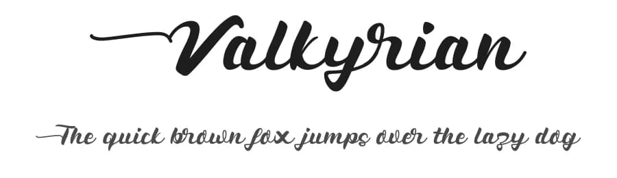 Valkyrian by SSI.Scraps — Script Handwritten Font