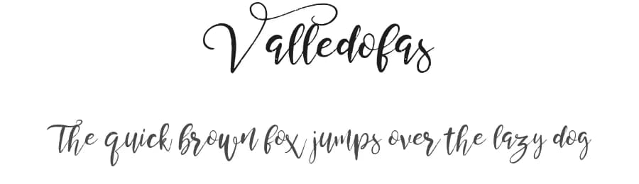 Valledofas by Alit Design — Script Handwritten Font