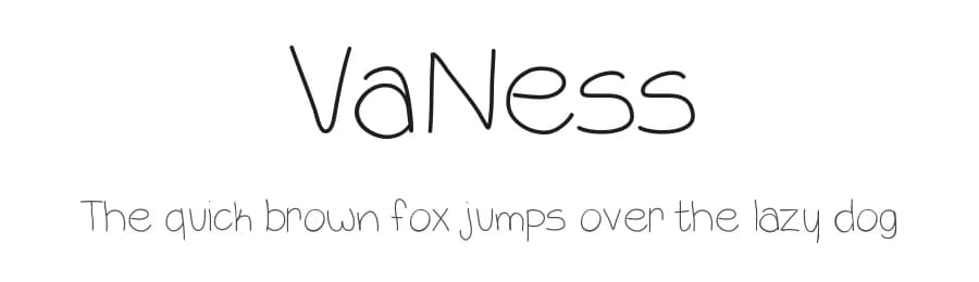 VaNess by Vanessa Bays — Script Handwritten Font