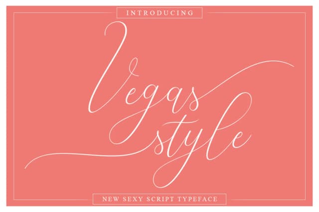 Vegas Style Font by Vegas Type — Script Handwritten Font