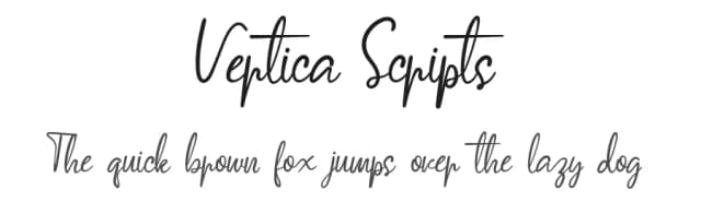 Vertica Scripts by Dilbadil — Script Handwritten Font