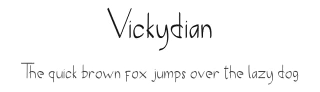 Vickydian by bulbul project — Script Handwritten Font