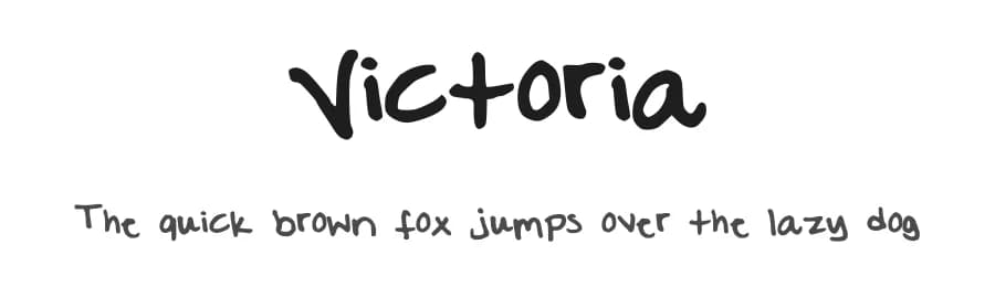 Victoria by Victoria Mityul — Script Handwritten Font