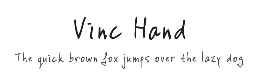 Vinc Hand by JOEBOB graphics — Script Handwritten Font