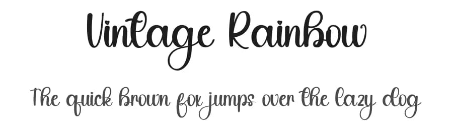 Vintage Rainbow by PiPi Creative STUDIO — Script Handwritten Font