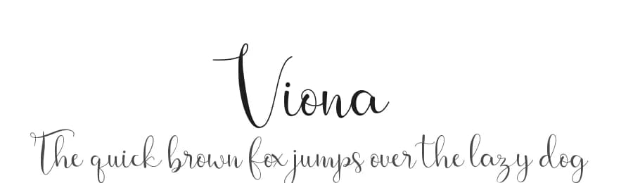 Viona by Fanastudio — Script Handwritten Font