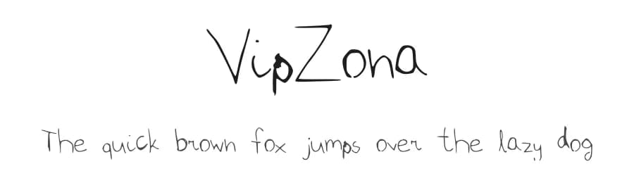 VipZona by Vakare Jokubaityte — Script Handwritten Font