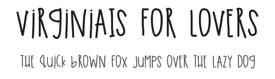 VirginiaIs For Lovers by Des Gomez — Script Handwritten Font
