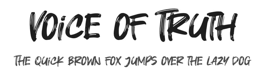 Voice of Truth by Khurasan — Script Handwritten Font