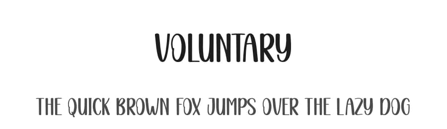 Voluntary by Andi Moz — Script Handwritten Font