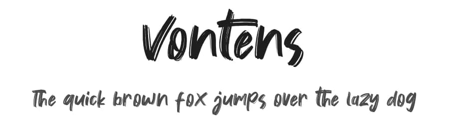 Vontens by Khurasan — Script Handwritten Font
