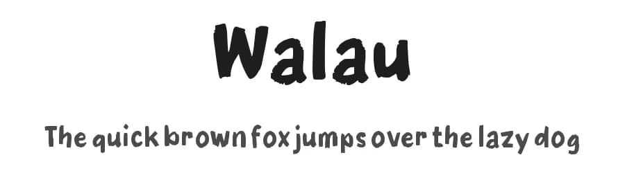 Walau by wepfont.com — Script Handwritten Font