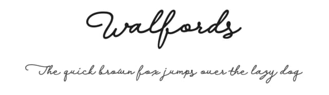 Walfords by Senzana — Script Handwritten Font