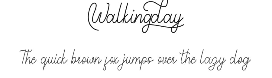 Walkingday by Edric Studio — Script Handwritten Font