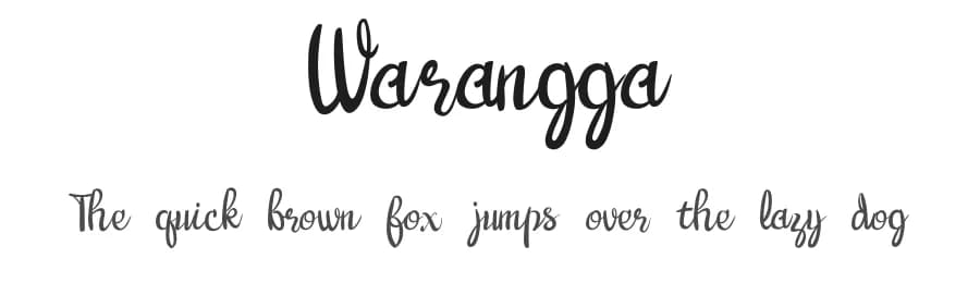 Warangga by UI Creative — Script Handwritten Font