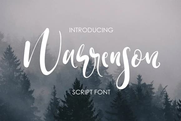 Warrenson Font by Creativeqube Design — Script Handwritten Font