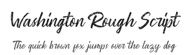 Washington Rough Script by Youthlabs Studio — Script Handwritten Font