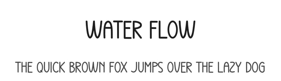 Water Flow by Andi Moz — Script Handwritten Font