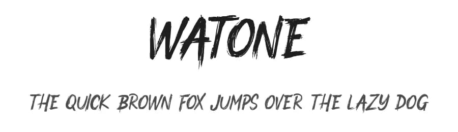 Watone by Saiful Bahri — Script Handwritten Font