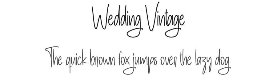 Wedding Vintage by Scratchones — Script Handwritten Font