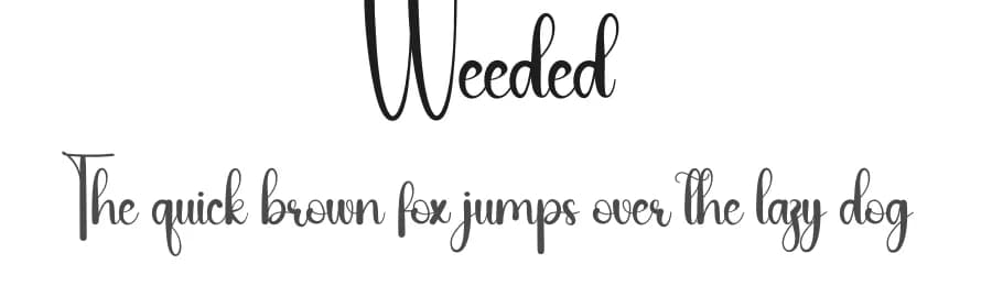 Weeded by Andi Moz — Script Handwritten Font