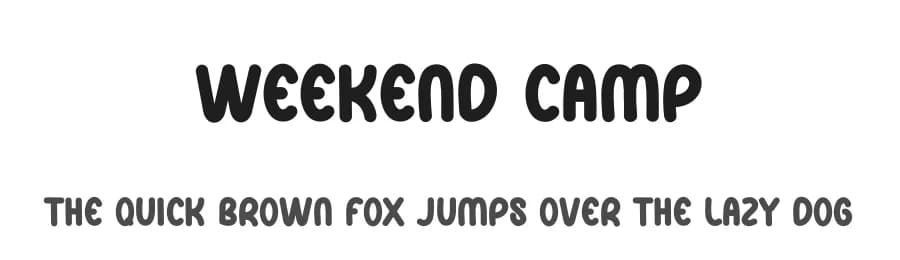 Weekend Camp by Andi Moz β Script Handwritten Font