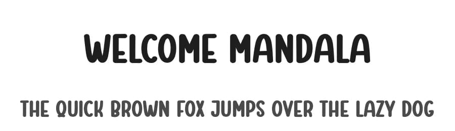 Welcome Mandala by Andi Moz — Script Handwritten Font