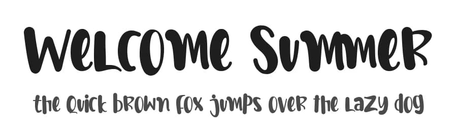 Welcome Summer by Stefani Letter — Script Handwritten Font