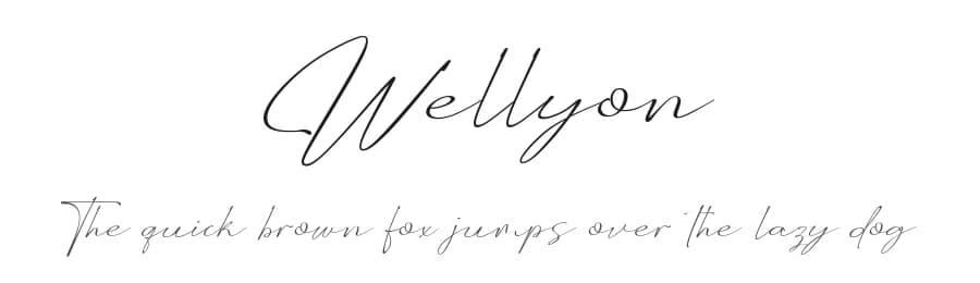 Wellyon by Alit Design — Script Handwritten Font