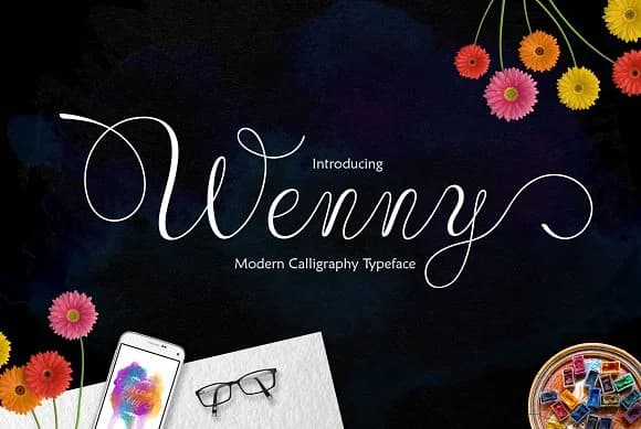 Wenny Script Font by Jamalodin — Script Handwritten Font