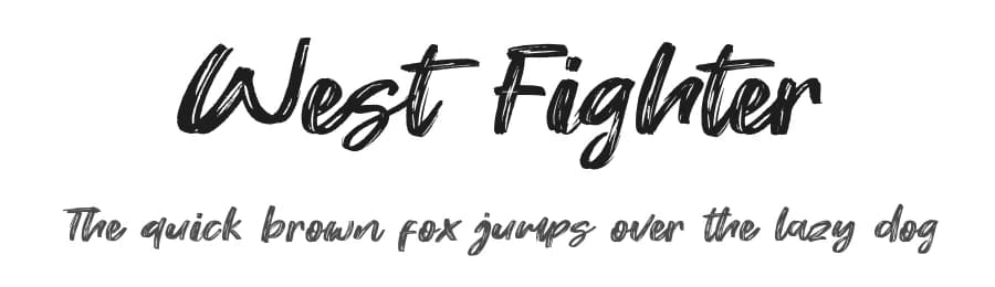West Fighter by Khurasan — Script Handwritten Font