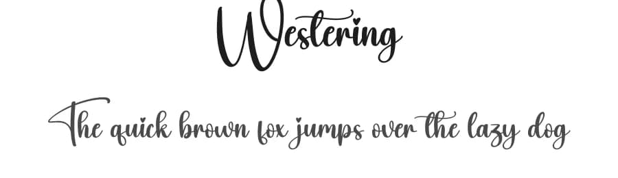 Westering by Scratchones — Script Handwritten Font