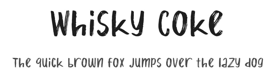 Whisky Coke by D&K Project β Script Handwritten Font