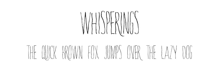 Whisperings by Skyhaven Fonts — Script Handwritten Font