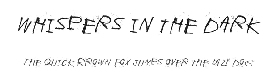Whispers in the dark by Juha Korhonen β Script Handwritten Font