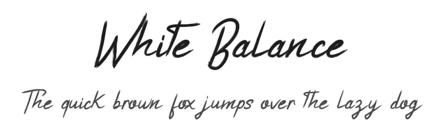 White Balance by Edric Studio — Script Handwritten Font