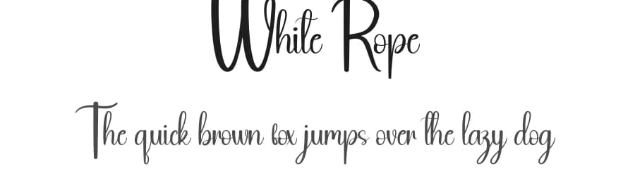 White Rope by Andi Moz — Script Handwritten Font