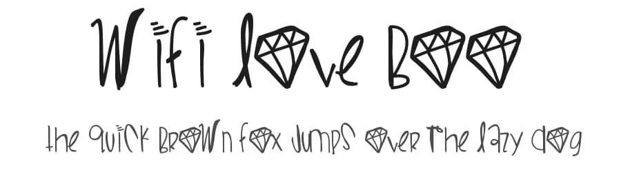 Wifi Love Boo by Des Gomez — Script Handwritten Font