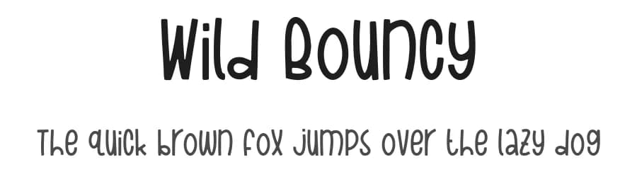 Wild Bouncy by Forberas Club — Script Handwritten Font